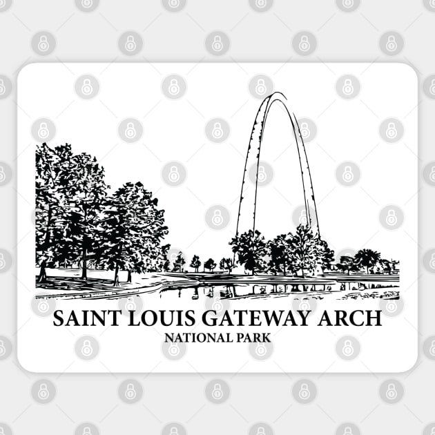 Saint Louis Gateway Arch National Park Sticker by Lakeric